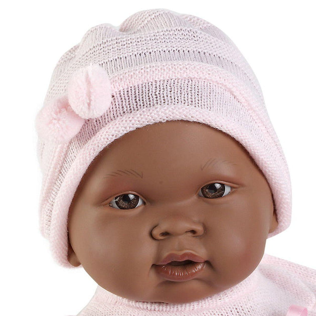 Boneca LLORENS Recém Nascida Africana 45 cm