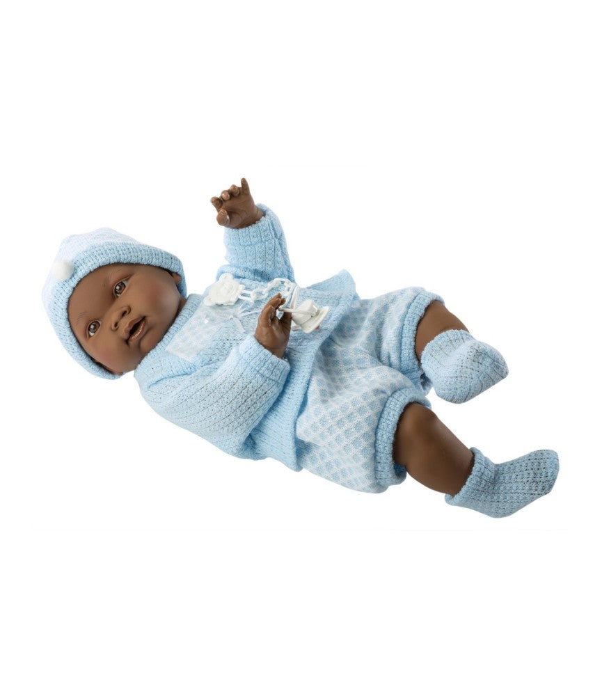 Boneco LLORENS Recém Nascido Africano 45 cm