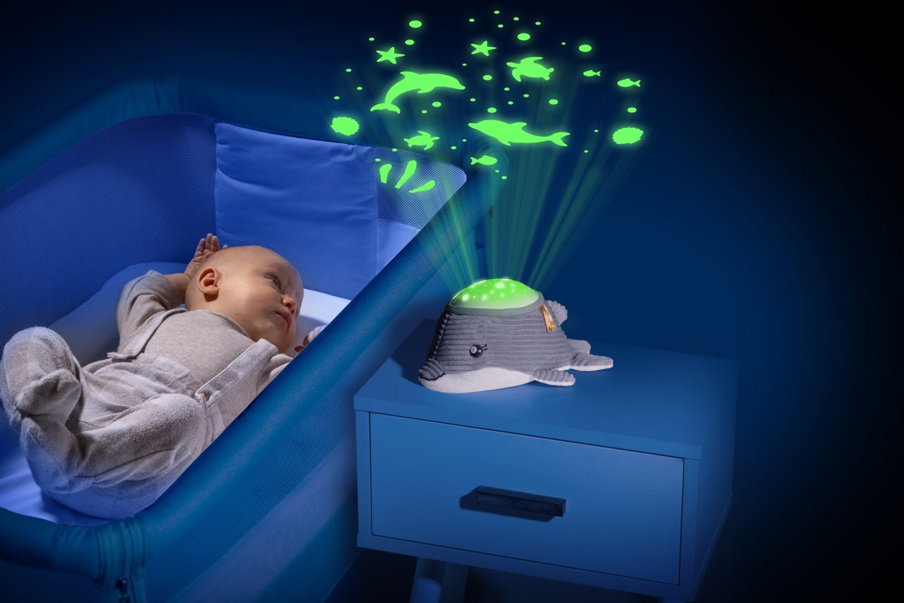 Chicco Golfinho Boa Noite — Projetor de Estrelas