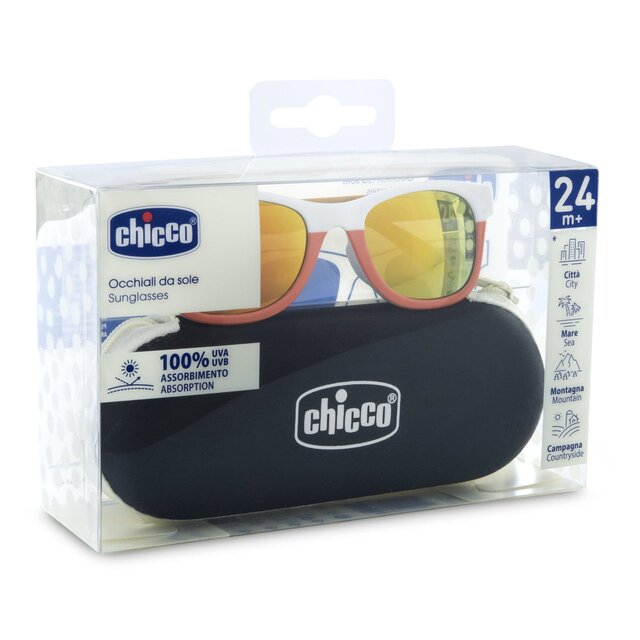 Chicco - Óculos de Sol Espelhados Tricolor Laranja 24M+