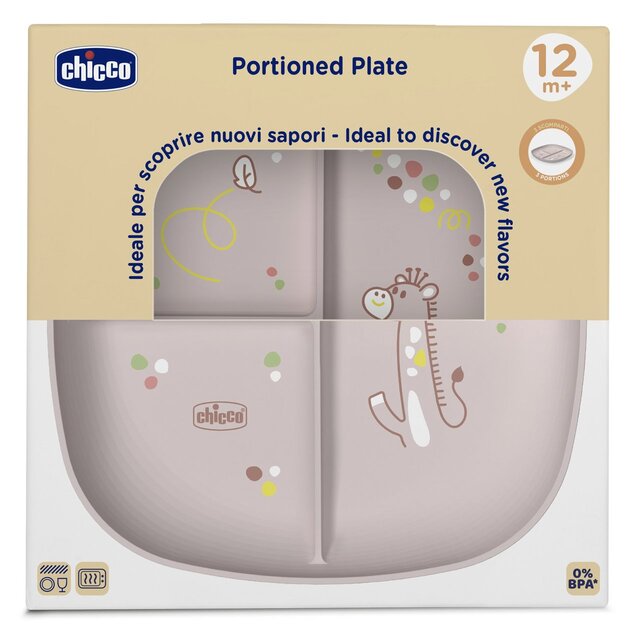 Prato com Divisórias Mix&Match Rosa - Chicco