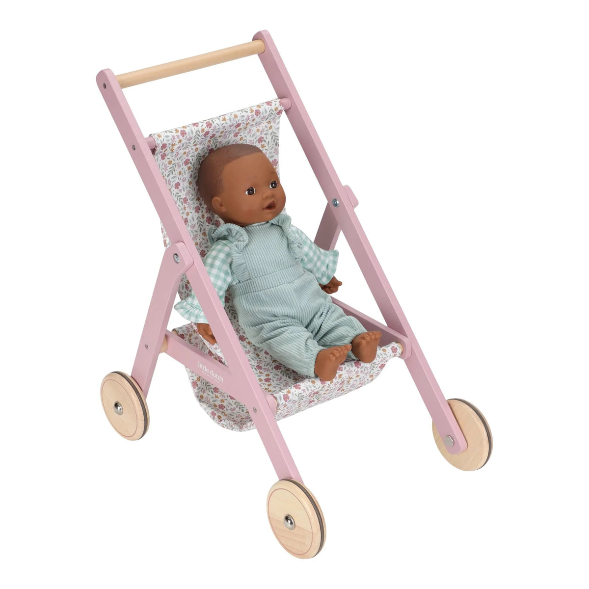 Little Dutch - Carrinho de Bonecas em Madeira Flores