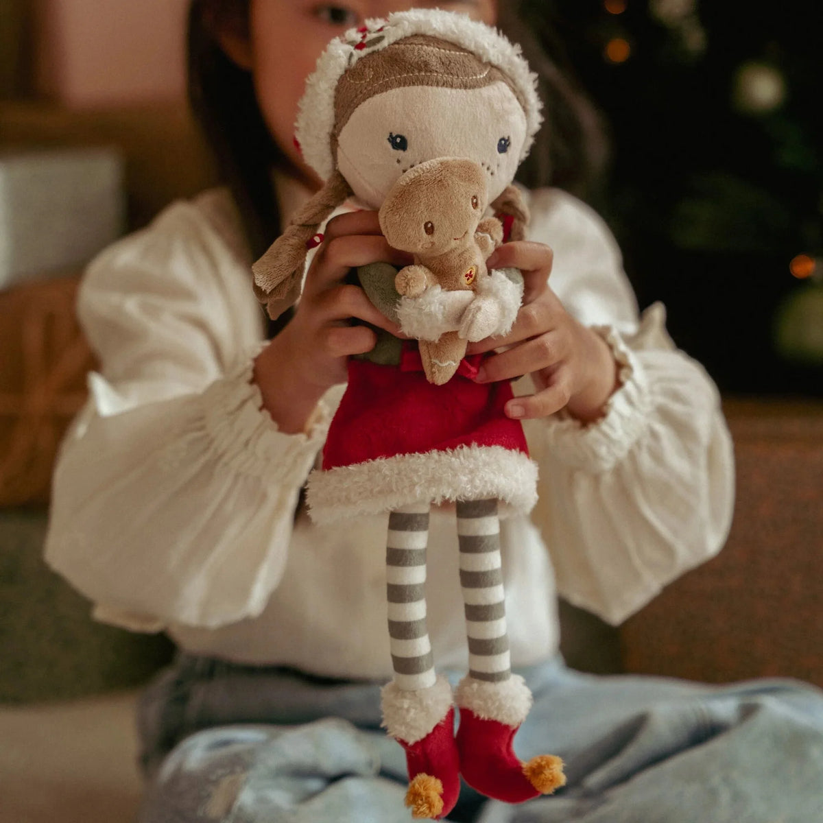 Little Dutch-Boneca de Natal Rosa Vermelh