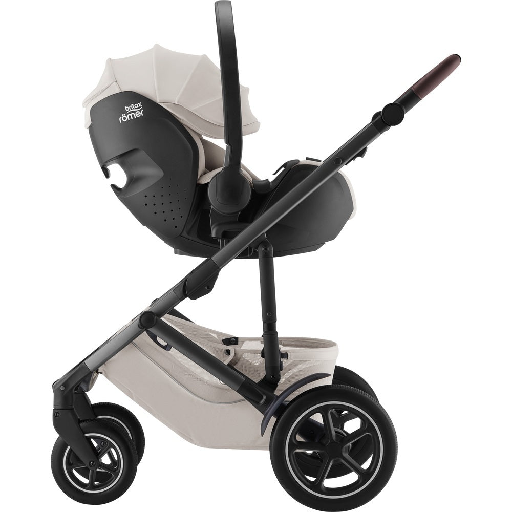 Britax Romer - Conjunto Duo Carrinho Smile 5Z Lux Soft Taupe & Cadeira Auto 0+ Baby Safe Pro Lux- ARTIGO DE EXPOSIÇÃO