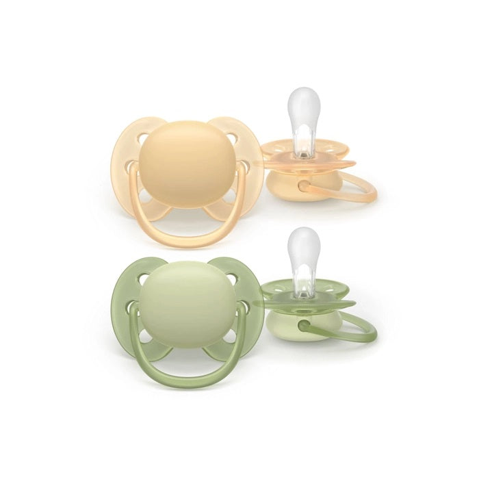 Conjunto de 2 Chuchas Ultra Soft 6-18M Lisas Neutra - Philips Avent