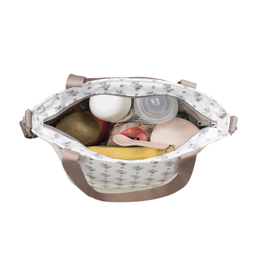 Saco Lancheira Térmica Botton Flowets - Walking Mum