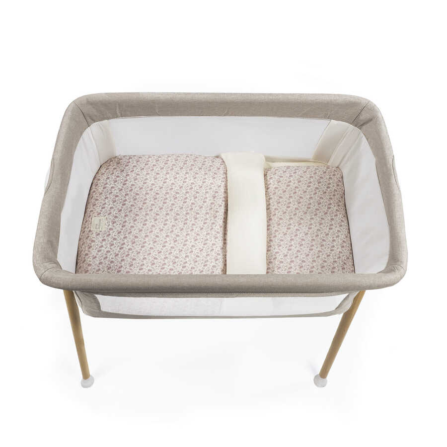 Conjunto Edredon + Lençol para Berço 50x80 Gala Cerise - Walking Mum