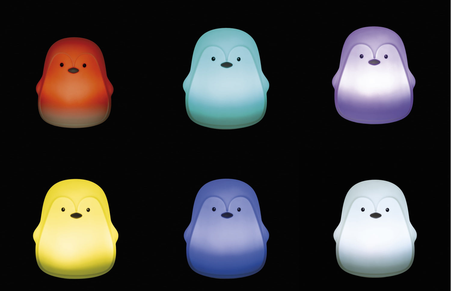 Luz de Presença em Silicone Pinguim Verde - Walking Mum