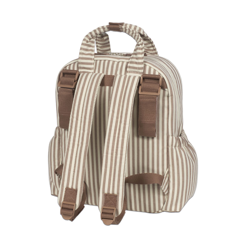 Walking Mum  - Mochila de Maternidade Praliné Strips Moka