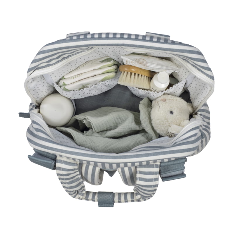 Walking Mum - Mochila de Maternidade Praliné Strips Matcha