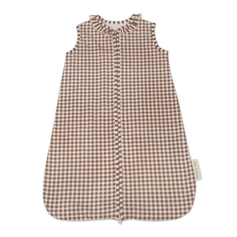 Walking Mum - Saco de Dormir Verão TOG 0.5 Praliné Vichy/Strips Moka