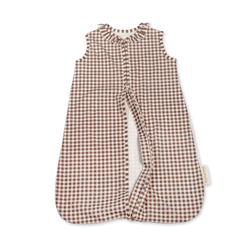 Walking Mum - Saco de Dormir Verão TOG 0.5 Praliné Vichy/Strips Moka