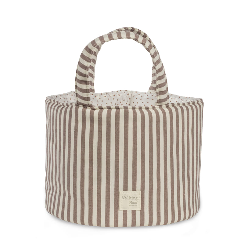 Walking Mum - Cesto Organizador Praliné Strips Moka