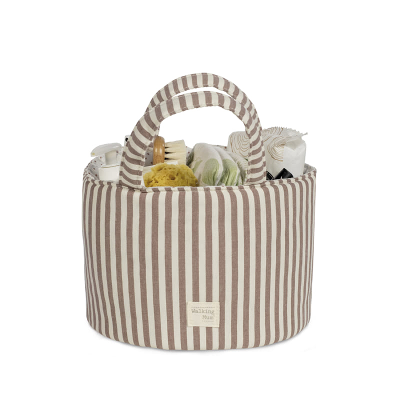 Walking Mum - Cesto Organizador Praliné Strips Moka