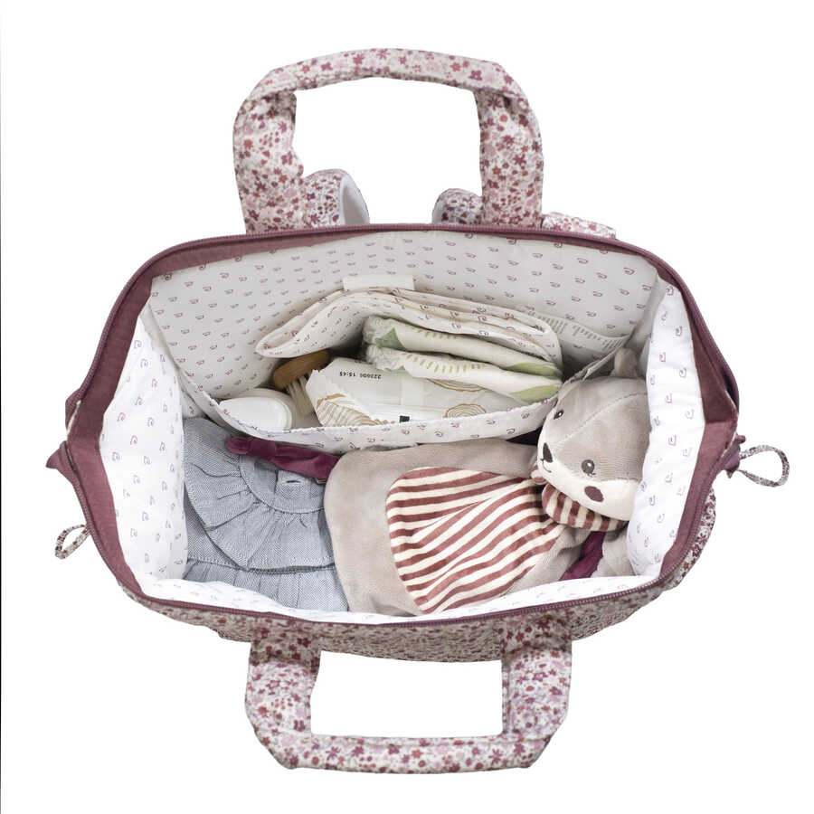 Mochila de Maternidade Cherry Flowers - Pasito a Pasito