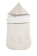 Saco com capuz térmico Piu Piu Beige Petit Praia