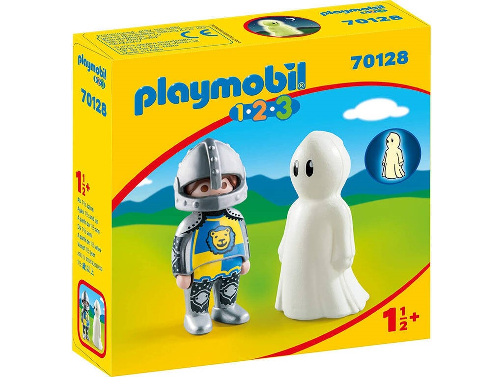 Playmobil 1.2.3 Cavaleiro com Fantasma