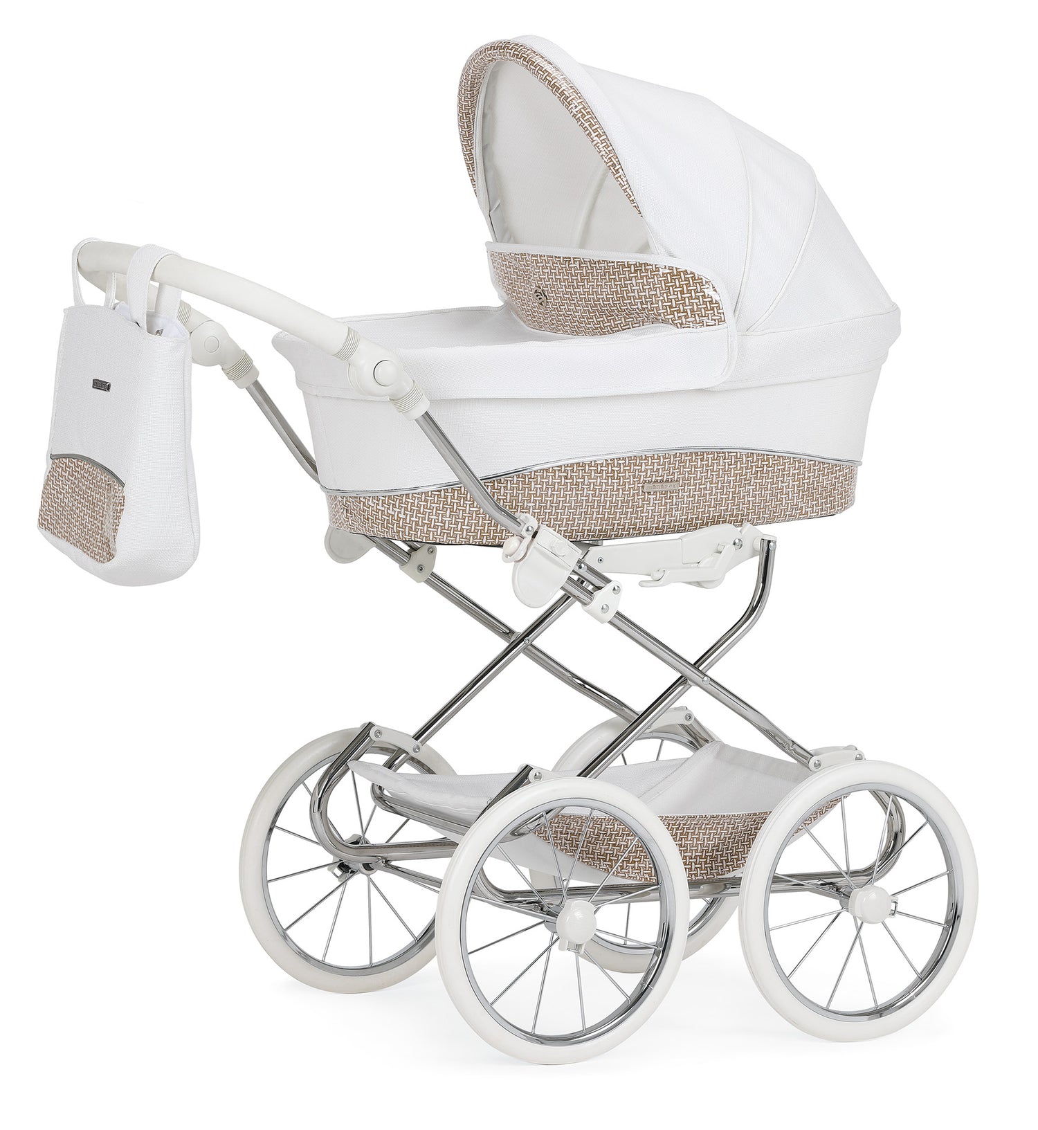 CarBebe - Carrinho Mini Stylo Fumé Branco para bonecas 5/6 anos