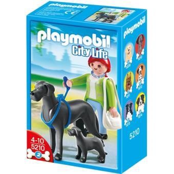 Playmobil City Life - Senhora com cães Gran Danés 4-10