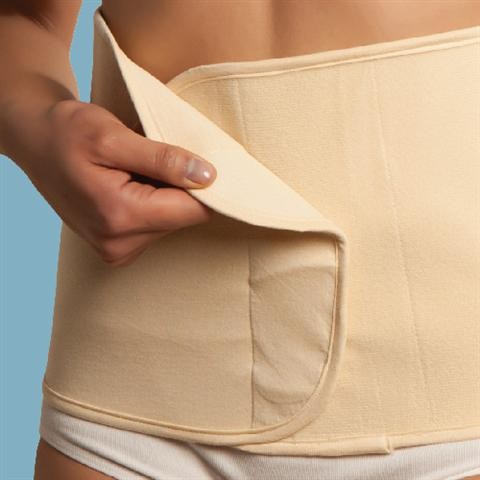 Faixa Pós-Parto Ajustável Algodão Orgânico Beige - Carriwell