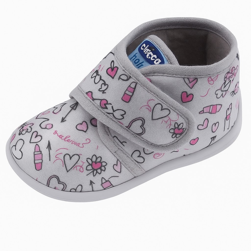 Pantufa Taxo 2 Silver Hearts- Chicco