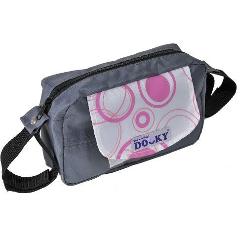 Dooky Travel Buddy Bolsa toalhitas Círculos Rosa