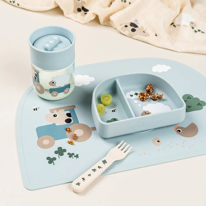 Done by Deer - Copo Aprendizagem 360º Tiny Farm Blue