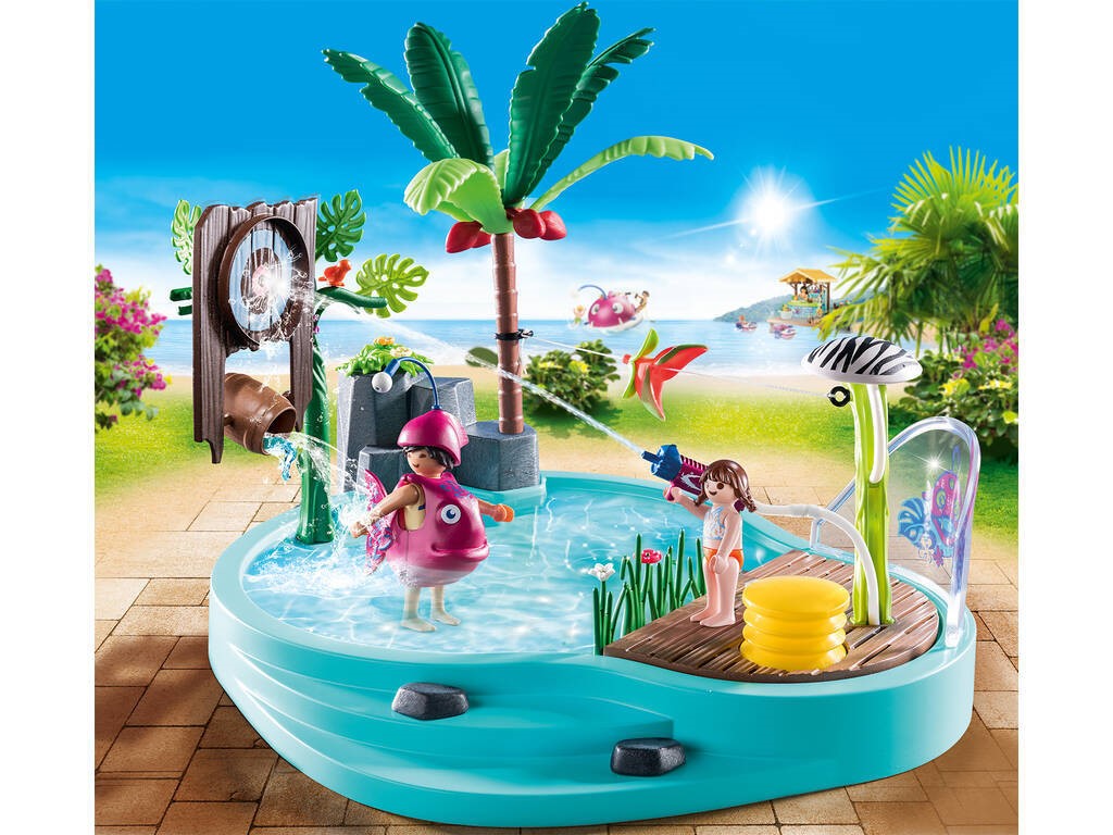 Playmobil Family Fun- Piscina Divertida Com Pulverizador De Água