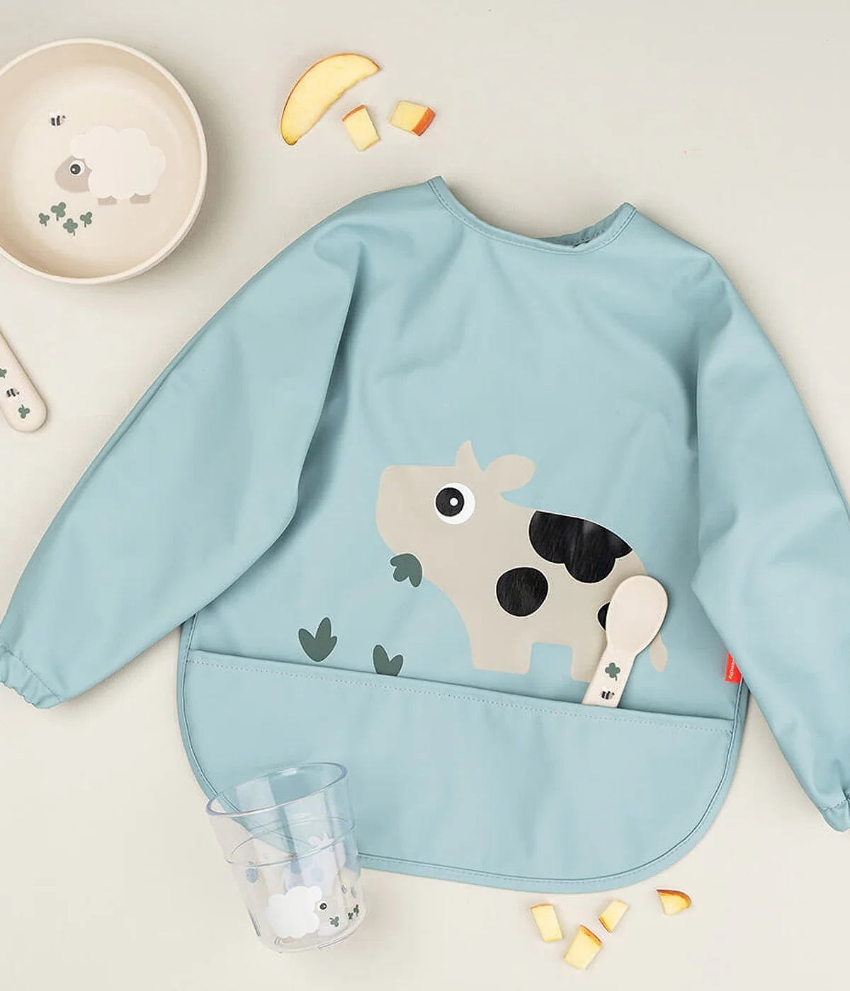 Babete com Mangas Tiny Farm Blue - Done by Deer