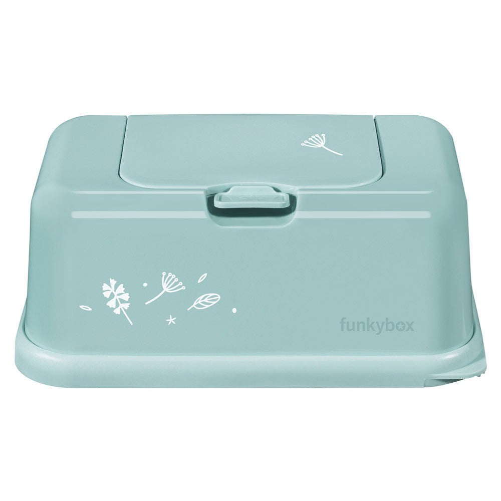 Funkybox Caixa grande para toalhitas  Menta Flores