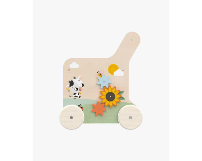 Tiny Love-Carrinho de Atividades em Madeira Push & Play