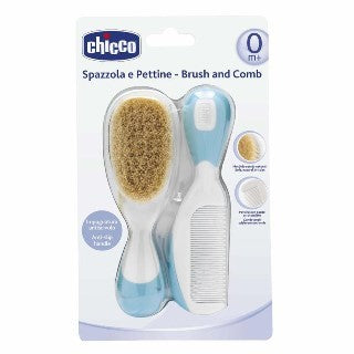 Conjunto Pente e Escova Azul - Chicco