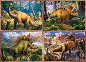 Puzzle 4in1 Dinossauros - Trefl