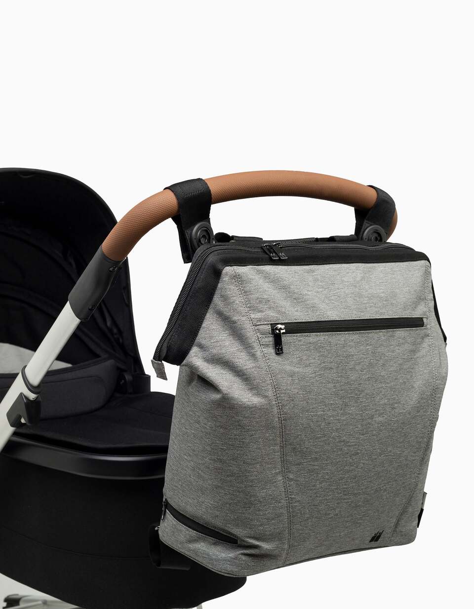 Mochila Maternidade Convertível Heather Grey - Nikidom