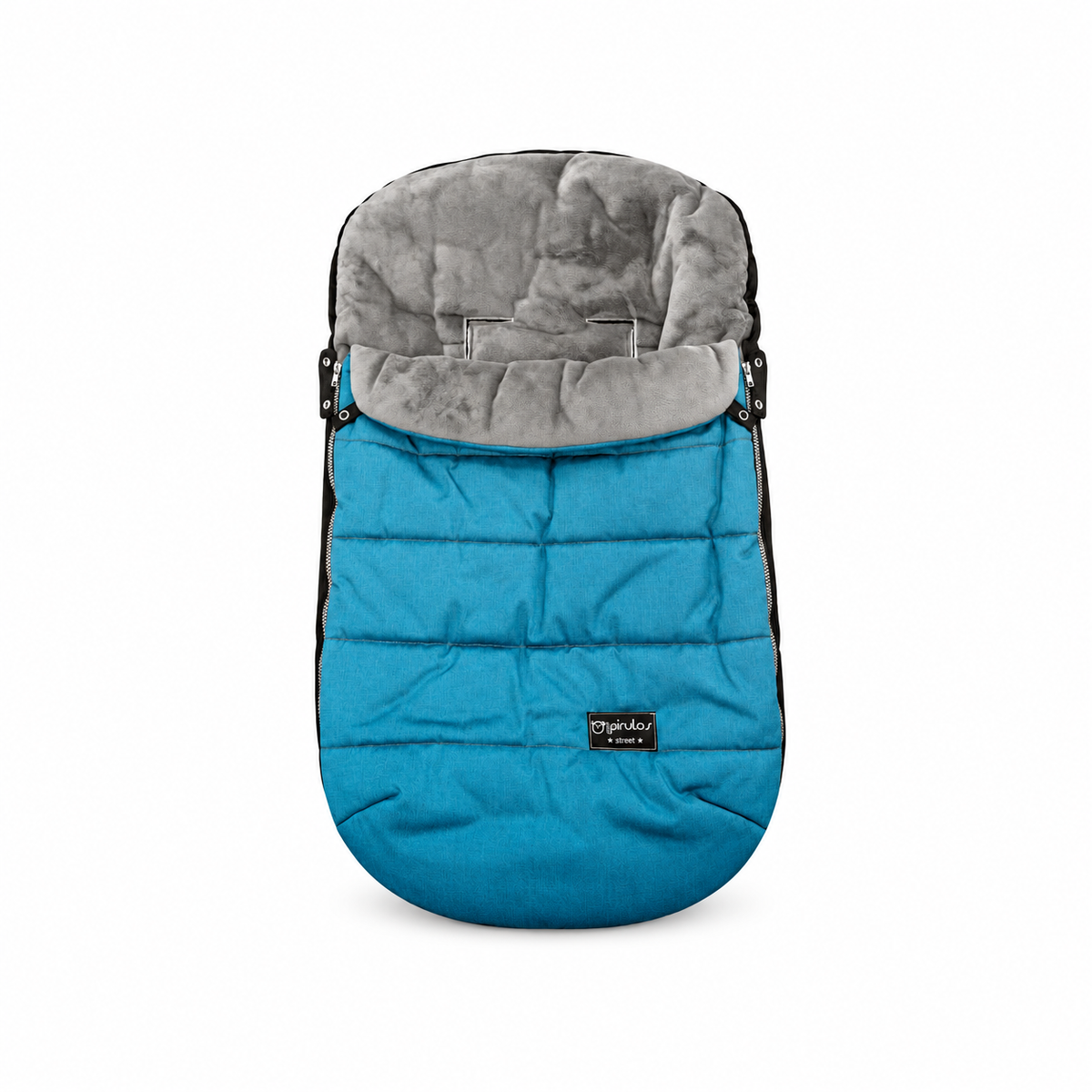 Pirulos - Saco quente para carrinho universal Velour Denim Turquesa