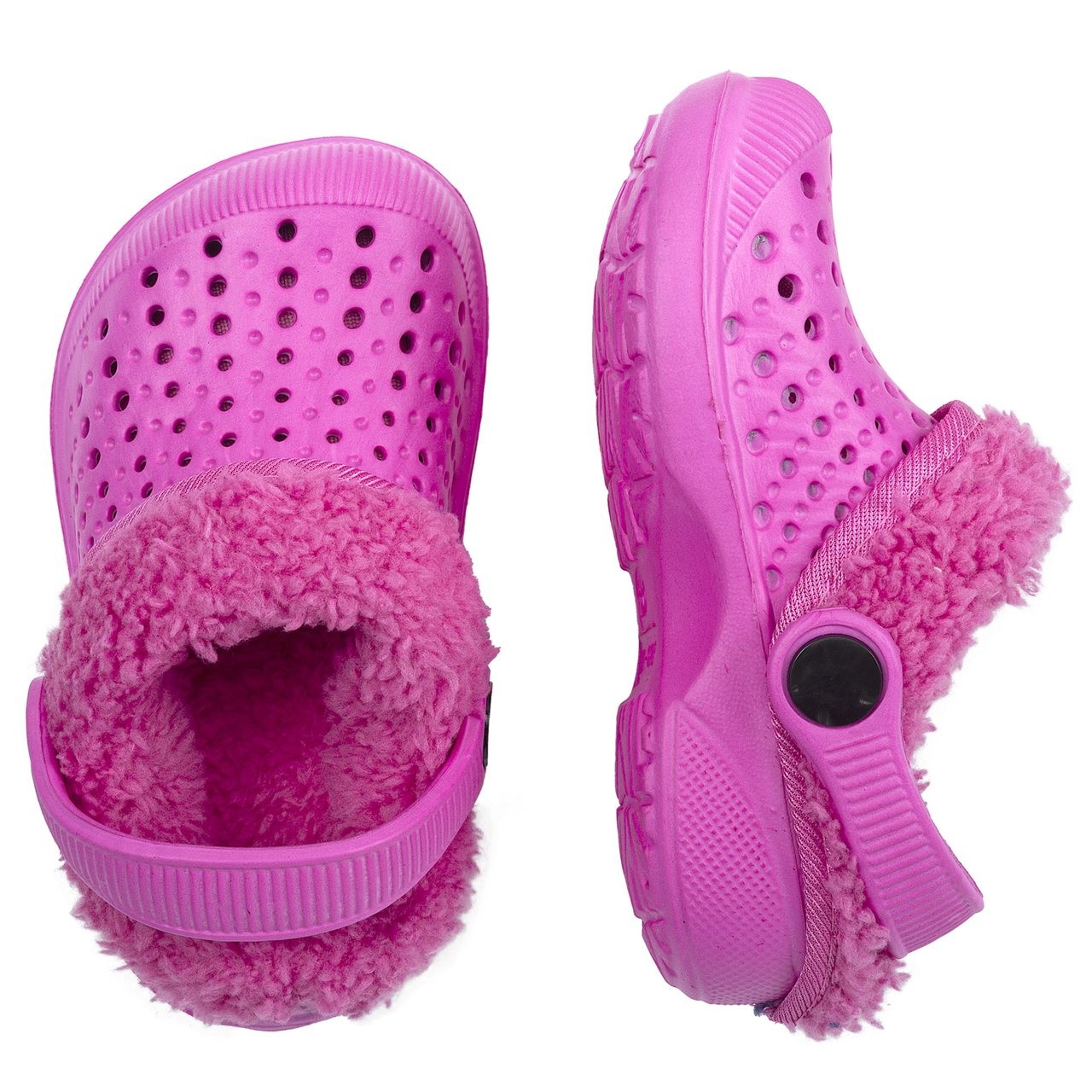 Chinelo com Pelo Trixi Rosa - Chicco