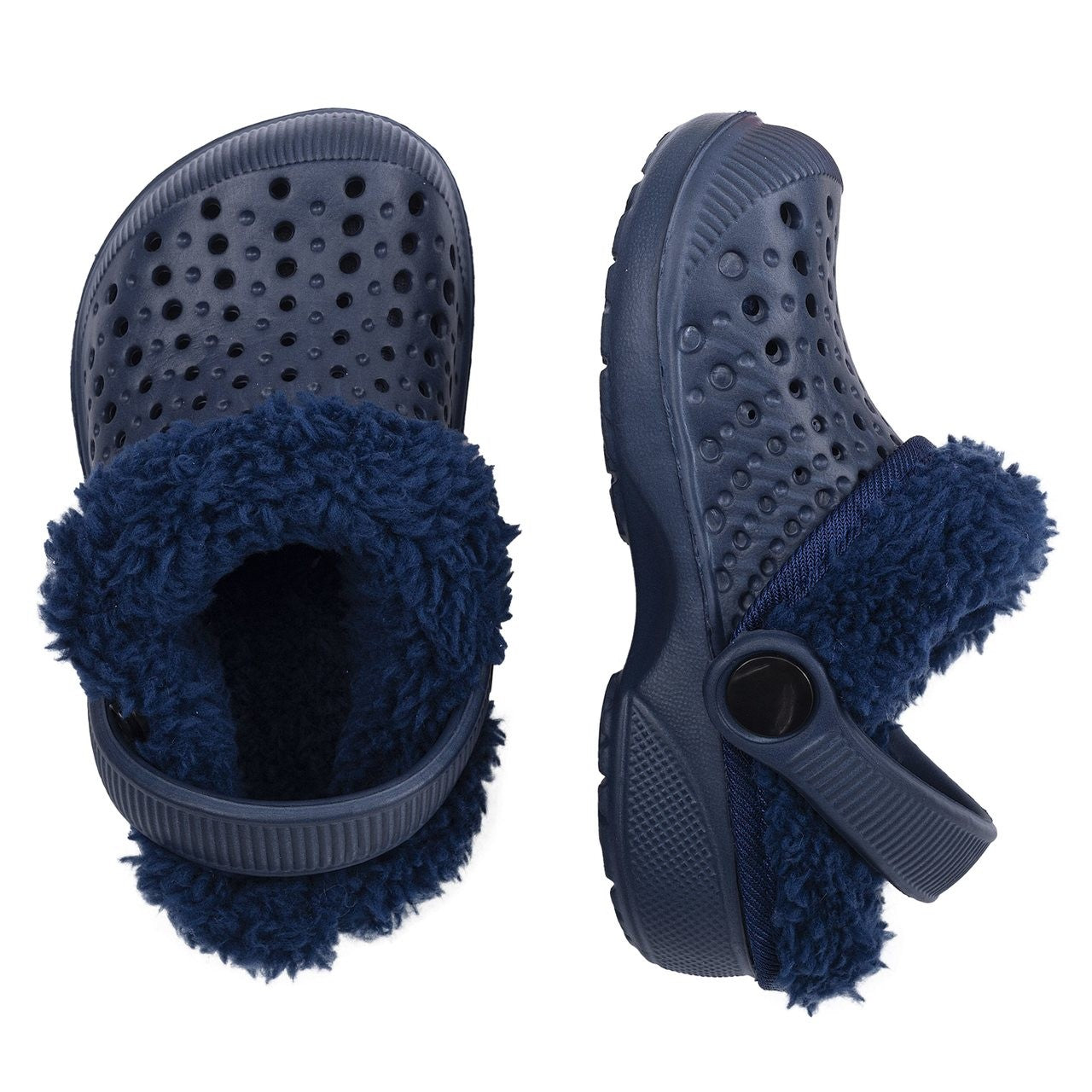 Chinelo com Pelo Trixi Azul - Chicco