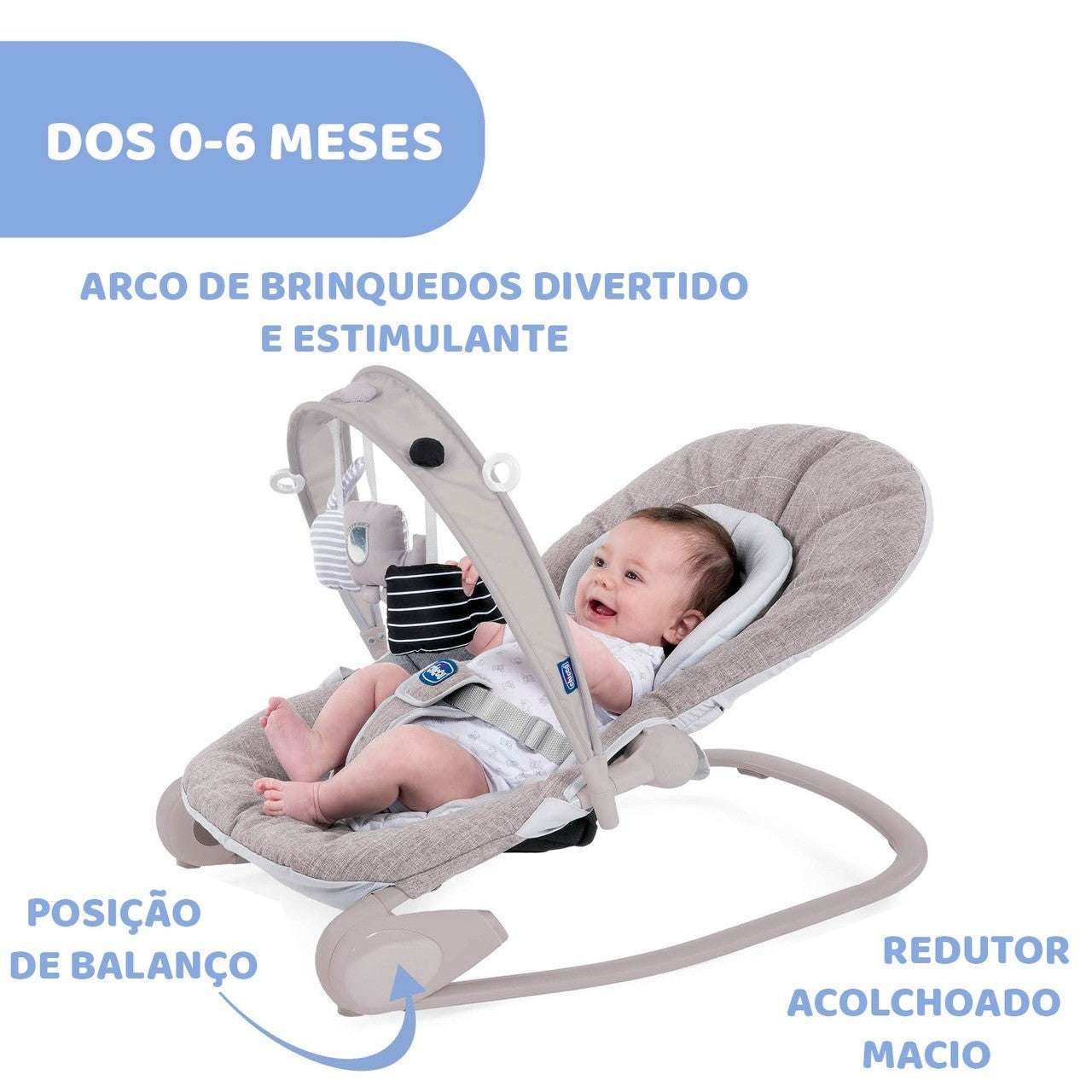 Espreguiçadeira Hoopla Titanium - Chicco