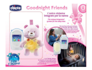 Intercomunicador Áudio Top + Painel Goodnight Friends - ChiccoR