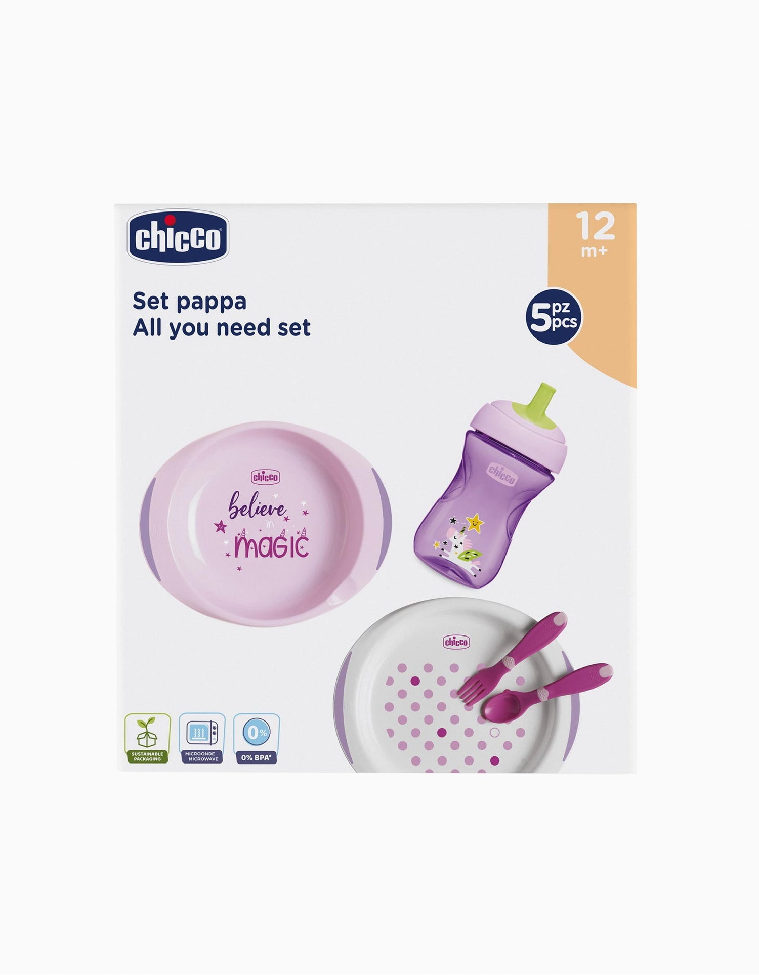 Conjunto de Papa 12M Girl - Chicco