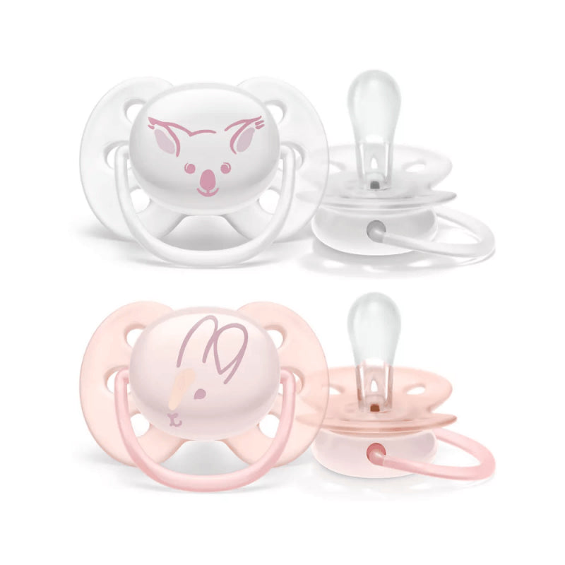 Conjunto de 2 Chuchas Ultra Soft 0-6M Menina - Philips Avent