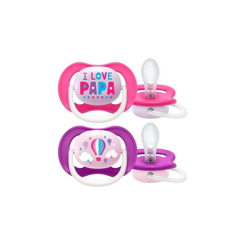 Conjunto de 2 Chuchas Ultra Air Happy 6-18M Menina - Philips Avent