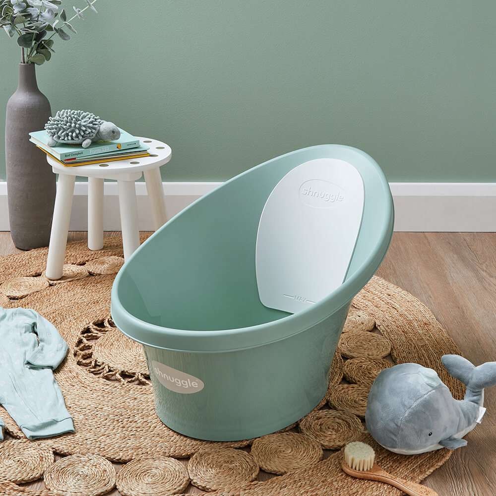 SHNUGGLE BATH | Banheira Eucalyptus com respaldo branco