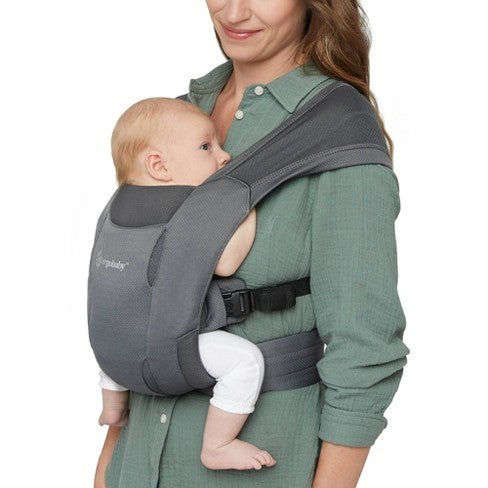 Marsúpio Porta Bebes Embrace Soft Air Washed Black Ergobaby