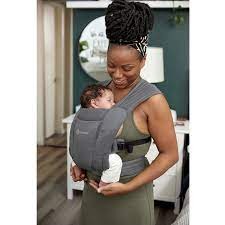 Marsúpio Porta Bebes Embrace Soft Air Washed Black Ergobaby