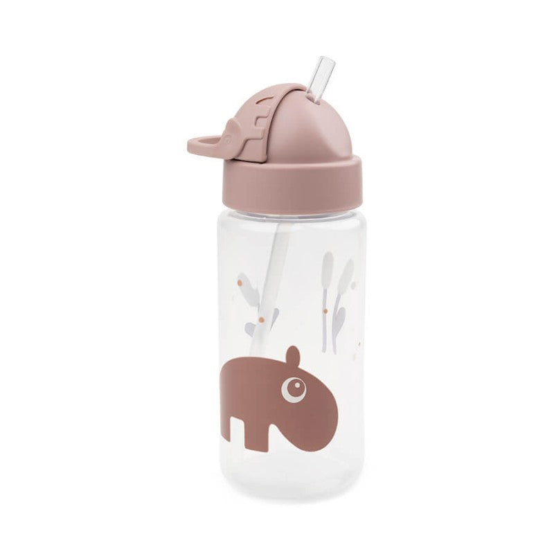 Garrafa com Palhinha Ozzo Rosa Powder - Done By Deer