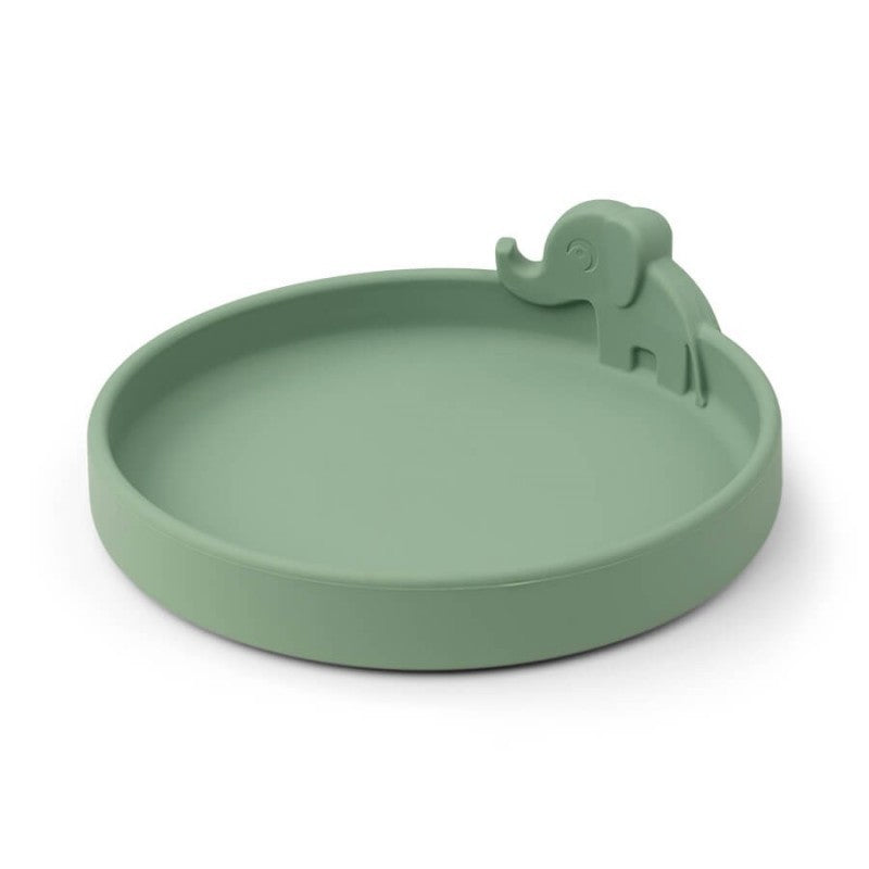 Prato Redondo Peekaboo Silicone Verde - Done by Deer