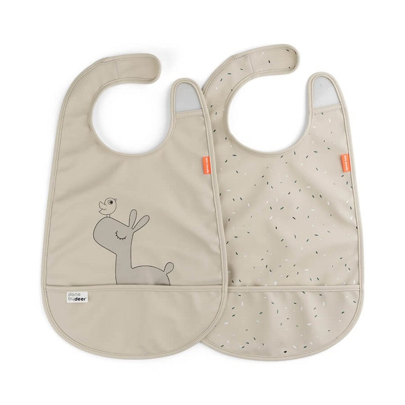 Conjunto de 2 Babetes com Velcro Lalee - Done by Deer
