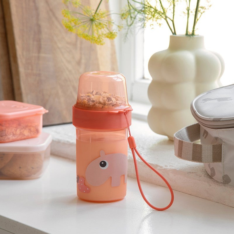 To Go 2-Way Snack Container 250ml Ozzo Papaya - Done By Deer