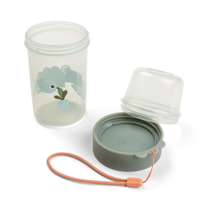 To Go 2-Way Snack Container 250ml Croco Green - Done By Deer